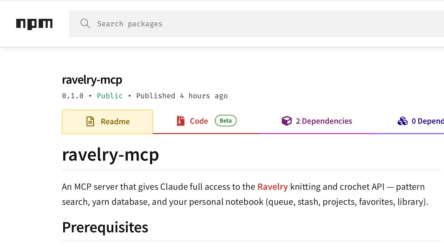 Ravelry MCP Server